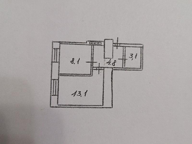 Продаётся 1-комнатная квартира, Мед институт